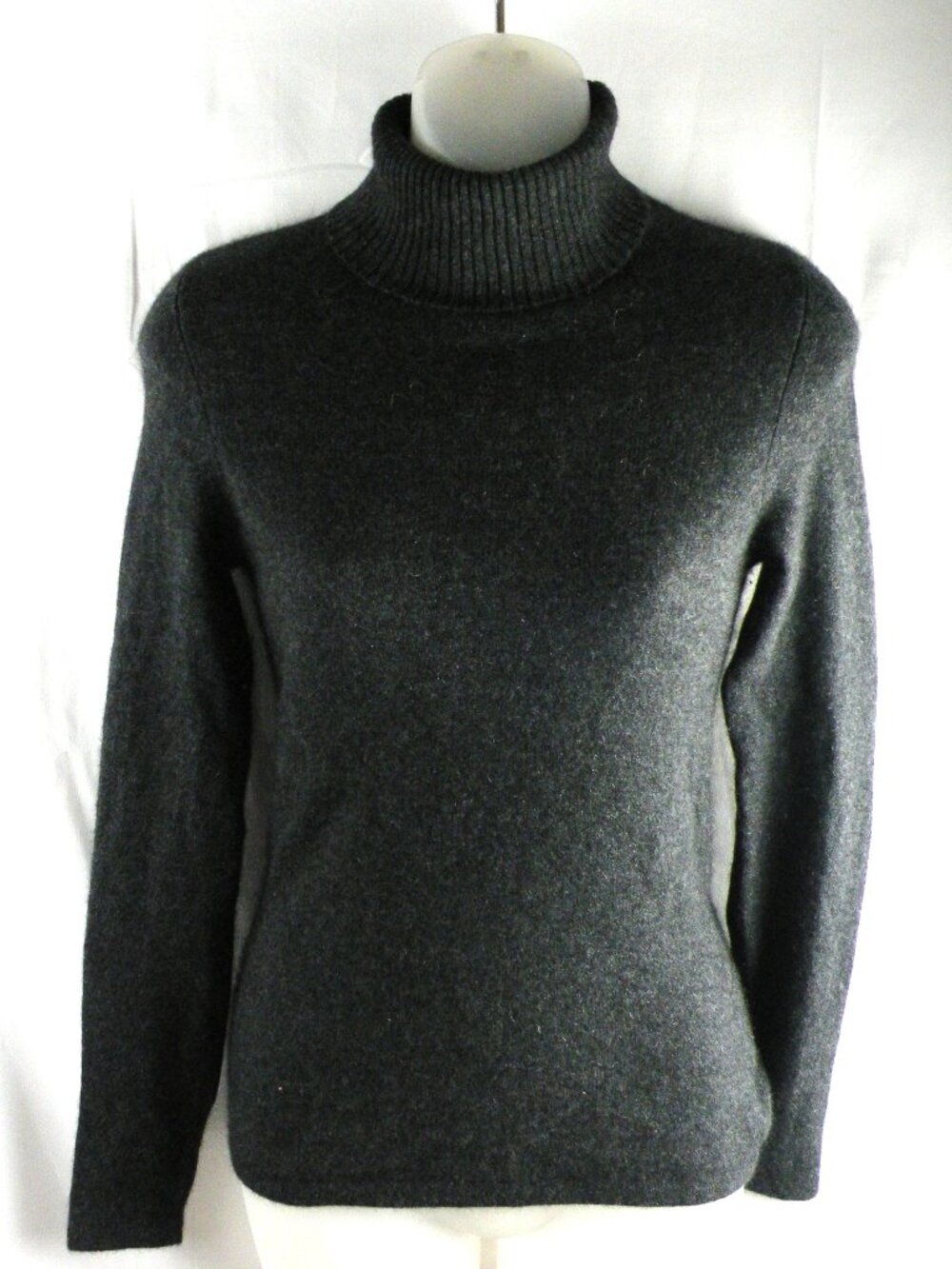Ann Taylor 100% CASHMERE turtleneck gray sweater XXSP